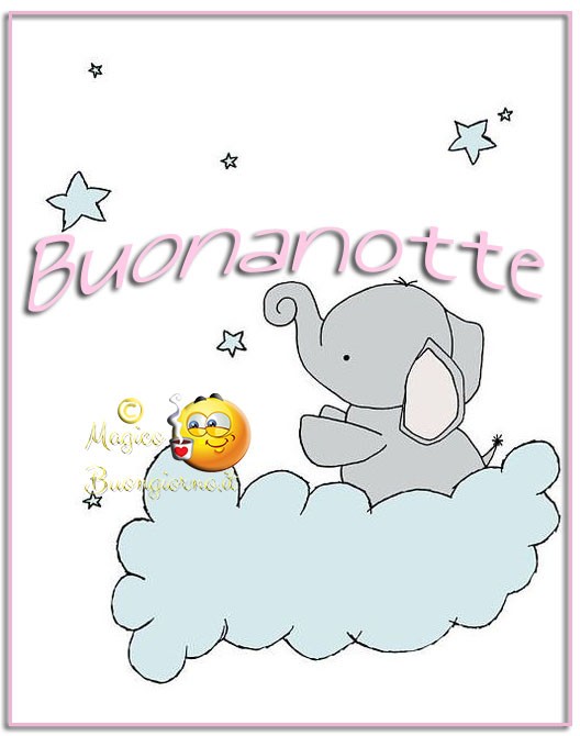 Buonanotte Elefante Immagini Belle Per Whatsapp Gratis Buongiornoamici It